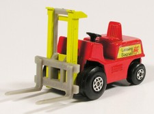 MATCHBOX 15 FORKLIFT TRUCK BLACK BASE SPIRO 5 SPOKES LANSING BAGNALL AHU