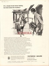 POTTERTON Gas or Oil Central Heating Boilers ADVERT Vintage 1959 Print Ad 691/25