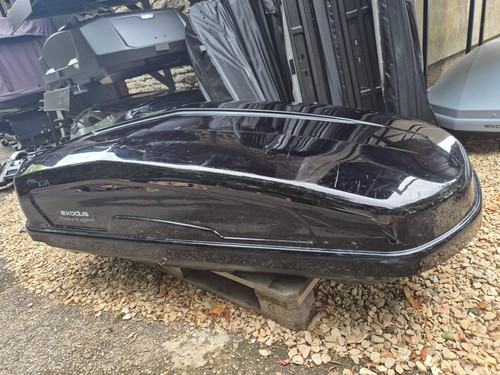 Halfords 470l roof box - 470l, used