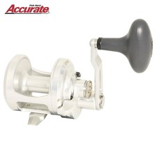 ACCURATE Single Speed Baitcasting Righthanded Reel BOSS FURY FX-400 Silver