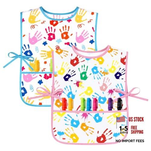 2pcs kids art smock - 2pcs, smock,