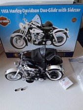 Franklin Mint 1958 Harley Davidson Duo Glide With Sidecar 1/10
