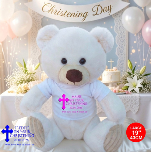 Personalised large teddy bear - personalised,