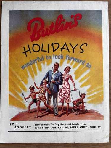 1950 butlin holidays - 1950's,