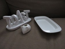 Novelty White Rack Spells word