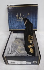 Sergio Todzi UK4 Black Dragon Embroidered High Heel Boots - SHF20