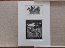 Sven LJUNGBERG Signed woodcut, 1998 (Folder Ljungbergmuseet)