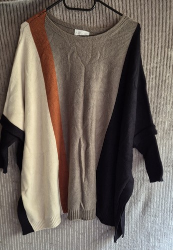 Apricot colour block - colour, batwing