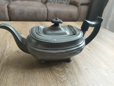 Antique Pewter teapot early to