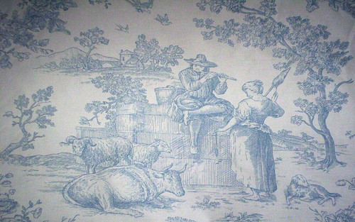 French toile jouy vintage - french,