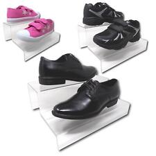 2 Tier Step Shoe Display Stand Risers - 10 Sizes Available