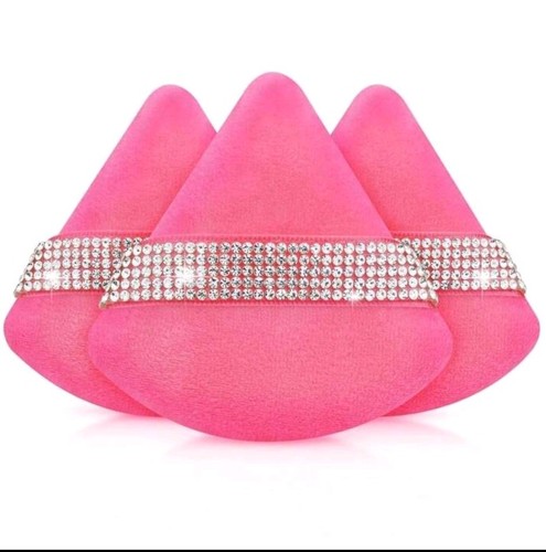Diamond triangle powder puff - triangle,