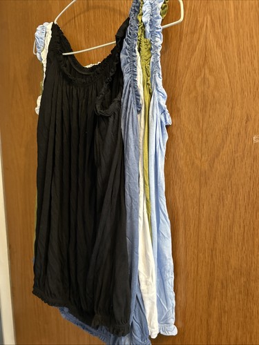 Five bubble hem vest tops - hem,