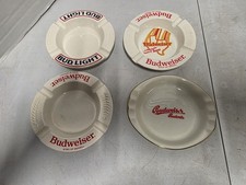Lot Of 4 Budweiser Ashtrays