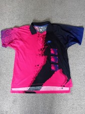 VINTAGE NIKE CHALLENGE COURT ANDRE AGASSI HOT LAVA POLO SHIRT - MEDIUM