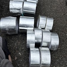 ALUMINIUM  Insulation Foil Tape   Bostik + Unbranded 14 Rolls 6 X100mm /8x50mm