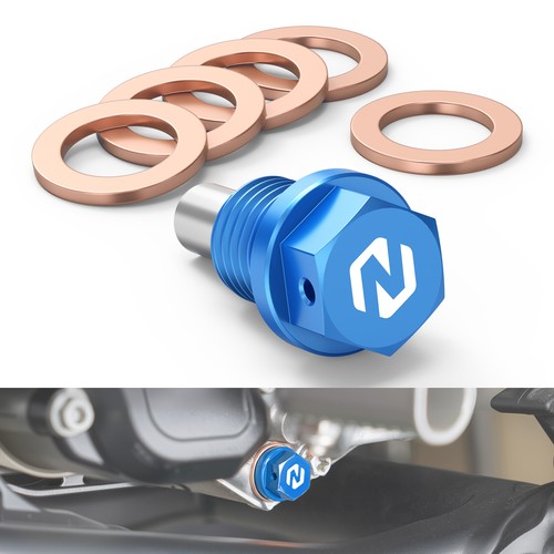 Magnetic oil drain plug screw - magnetic,