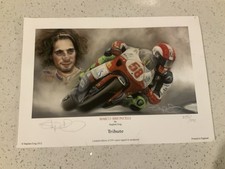 Marco Simoncelli Tribute Stephen Doig limited edition 295 copies signed n/237 
