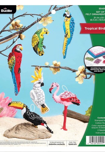 Bucilla tropical birds sewing - bucilla,