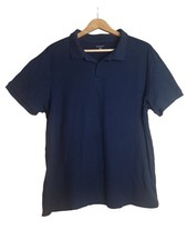 Primark Mens Black Polo Shirt 100% Cotton Size XXL