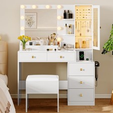 Vanity Desk with Mirror and