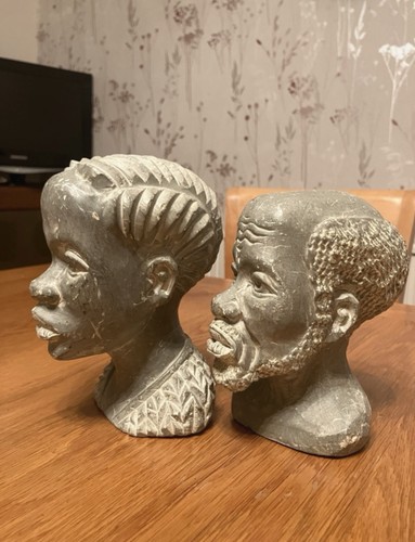 Stunning pair hand carved - a,