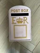 Wooden / mdf Post Box - Playhouse / Wedding Decor - Sprayed Pink And Gold