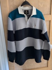 Guinness Rugby Fleece Top Mens extra Large XL Striped Long Sleeve  209