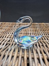 Vintage Handblown Heron Glass