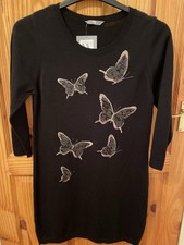 BNWT BLACK SEQUINS BUTTERFLIES