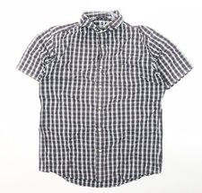 GAP Men's M Grey Plaid Short