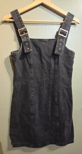 Topshop black denim overall - black,