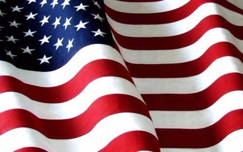 American flag decal camper - american,