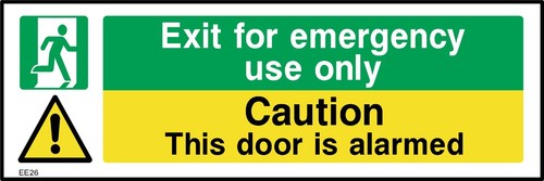 Exit for emergency - use, only
