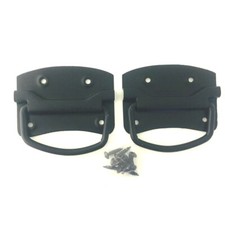 Pair of Heavy Duty Black Steel