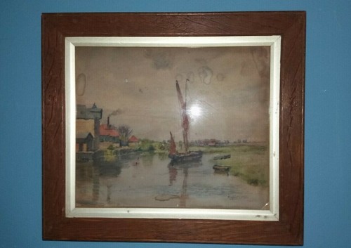 Framed british watercolour - framed,