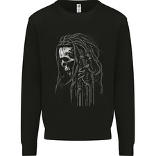 Reggae Music Skull Rastafarian Mens Sweatshirt Jumper