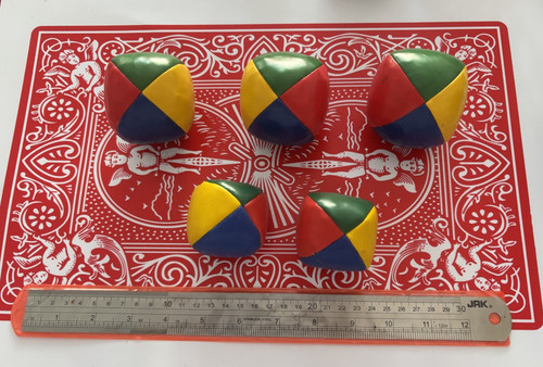 Colourful juggling balls - colourful,