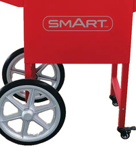 SMART Theatre Popcorn Cart Wheeled Base Retro Red Steel No Kettle Maker New* F1