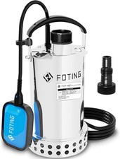 FOTING 13000L/H Submersible Water Pump 900W Float Switch Dirty/Clean Pond Pool