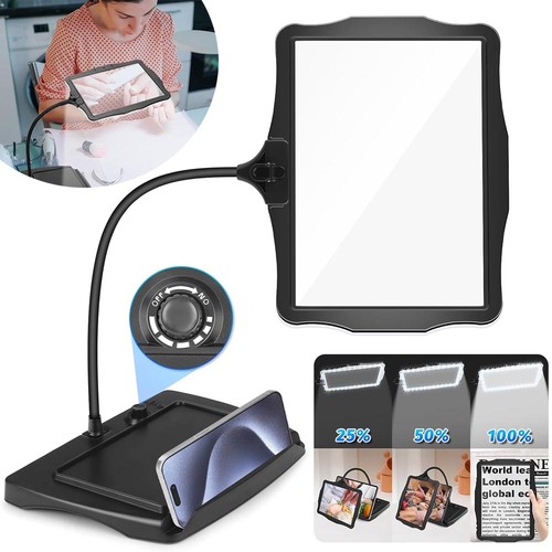 Led magnifying glass with - glass,