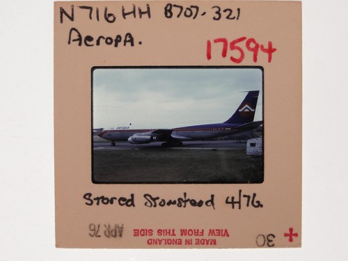 Aeropa boeing 707 - aeropa, 707-321