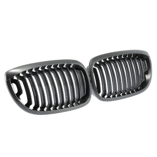 Carbon fiber front kidney - carbon,