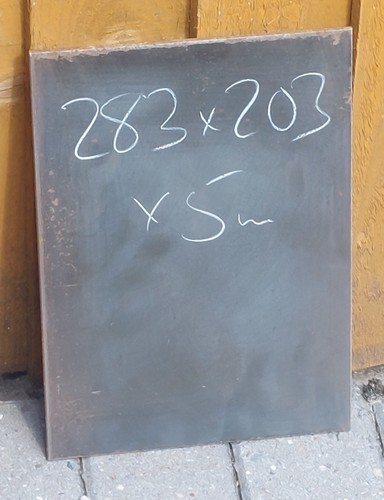 Mild steel plates - mild, 283mm