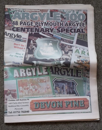 Argyle 100 48pp evening herald - argyle,