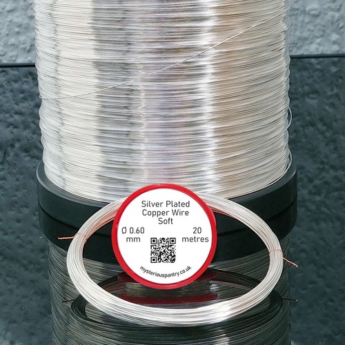 Silver plated copper wire - silver,