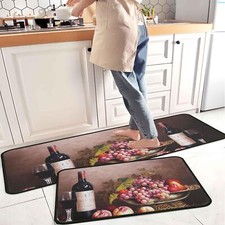 Wine Themed Kitchen Rugs and