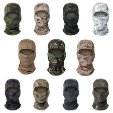 Camouflage Balaclava Full Face Mask Army Military Tactical Headwear Hood Hats UK
