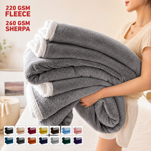 Large sherpa fleece - sherpa, blanket