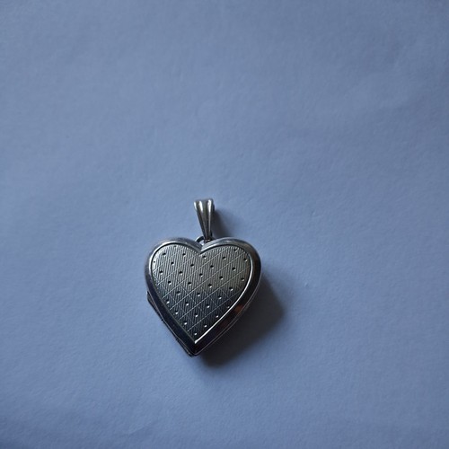 Vintage silver heart - silver, locket